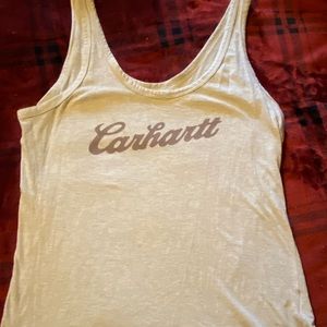 Women a carhartt tank top